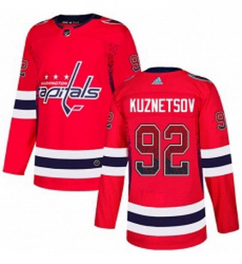 Mens Adidas Washington Capitals 92 Evgeny Kuznetsov Authentic Re