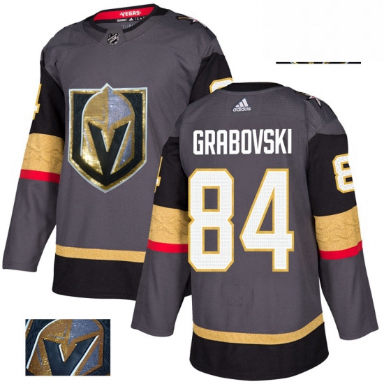 Mens Adidas Vegas Golden Knights 84 Mikhail Grabovski Authentic 