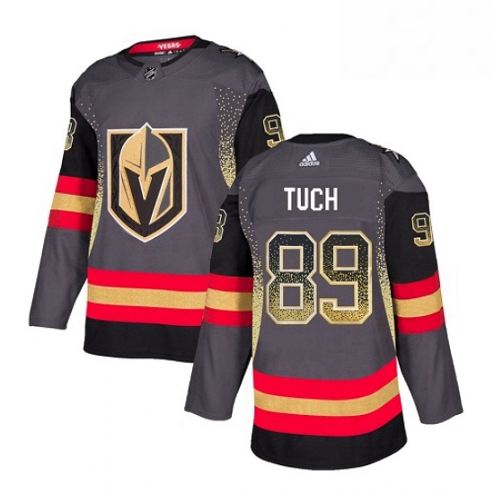 Mens Adidas Vegas Golden Knights 89 Alex Tuch Authentic Black Drift Fashion NHL Jersey