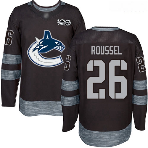 No26 Antoine Roussel Black 1917-2017 100th Anniversary Stitched Jersey