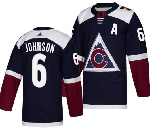 Men 6 Johnson Adidas Navy Jersey