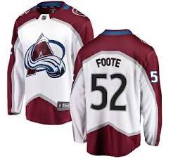 Men 52 Foote White Adidas Jersey