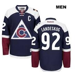 Men 92 Landeskog Navy Jersey