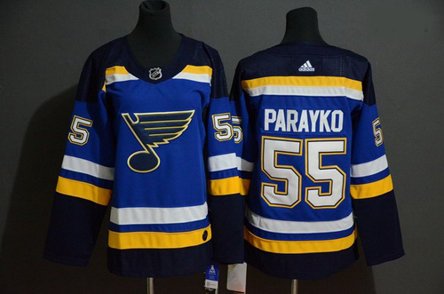 Blues 55 Colton Parayko Blue Adidas Jersey