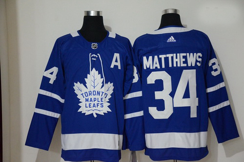 Maple Leafs 34 Auston Matthews Blue Adidas Jersey