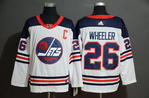 Winnipeg Jets 26 Blake Wheeler White Adidas Jersey