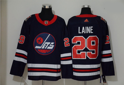 Winnipeg Jets 29 Patrik Laine Navy 2019 Heritage Classic Breakaway Adidas Jersey