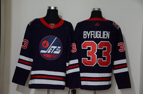 Winnipeg Jets 33 Dustin Byfuglien Navy 2019 Heritage Classic Breakaway Adidas Jersey