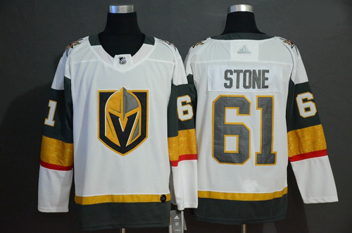 Vegas Golden Knights 61 Mark Stone White With Special Glittery Logo Adidas Jersey