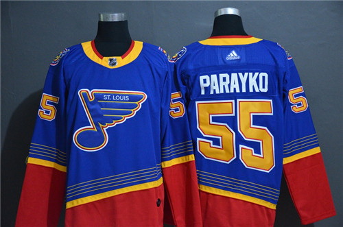 Blues 55 Colton Parayko Blue Adidas Jersey