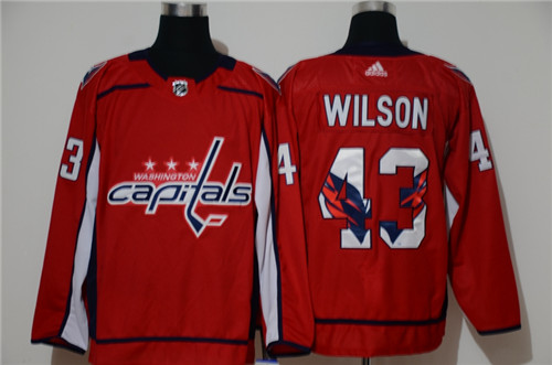 Capitals 43 Tom Wilson Red Adidas Fashion Jersey