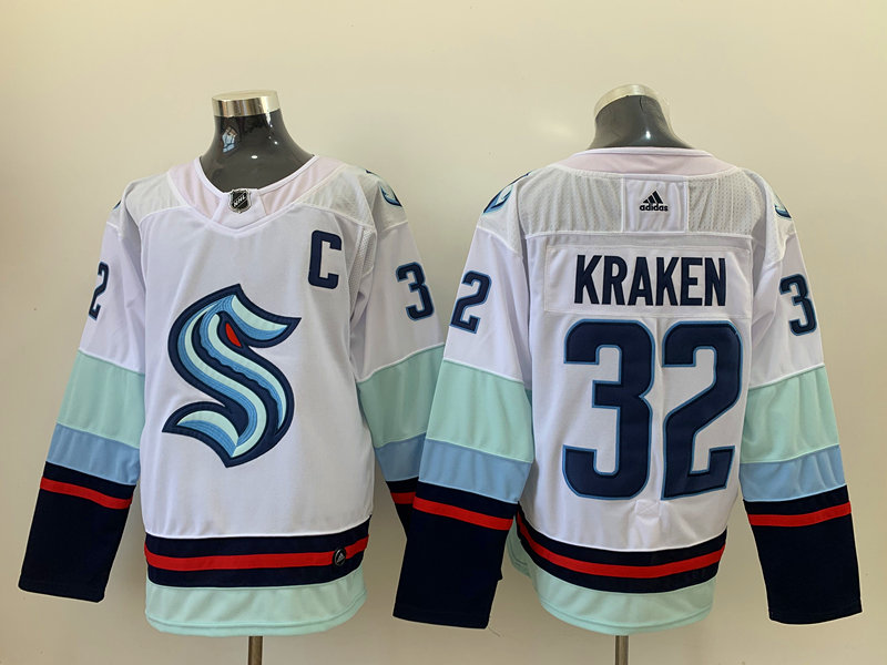 Seattle Kraken 32 Kraken White Adidas Jersey