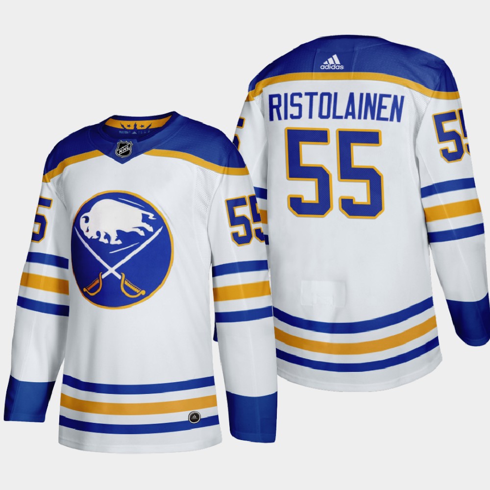 Buffalo Sabres 55 Rasmus Ristolainen Men Adidas 2020 21 Away Authentic Player Stitched NHL Jersey Wh