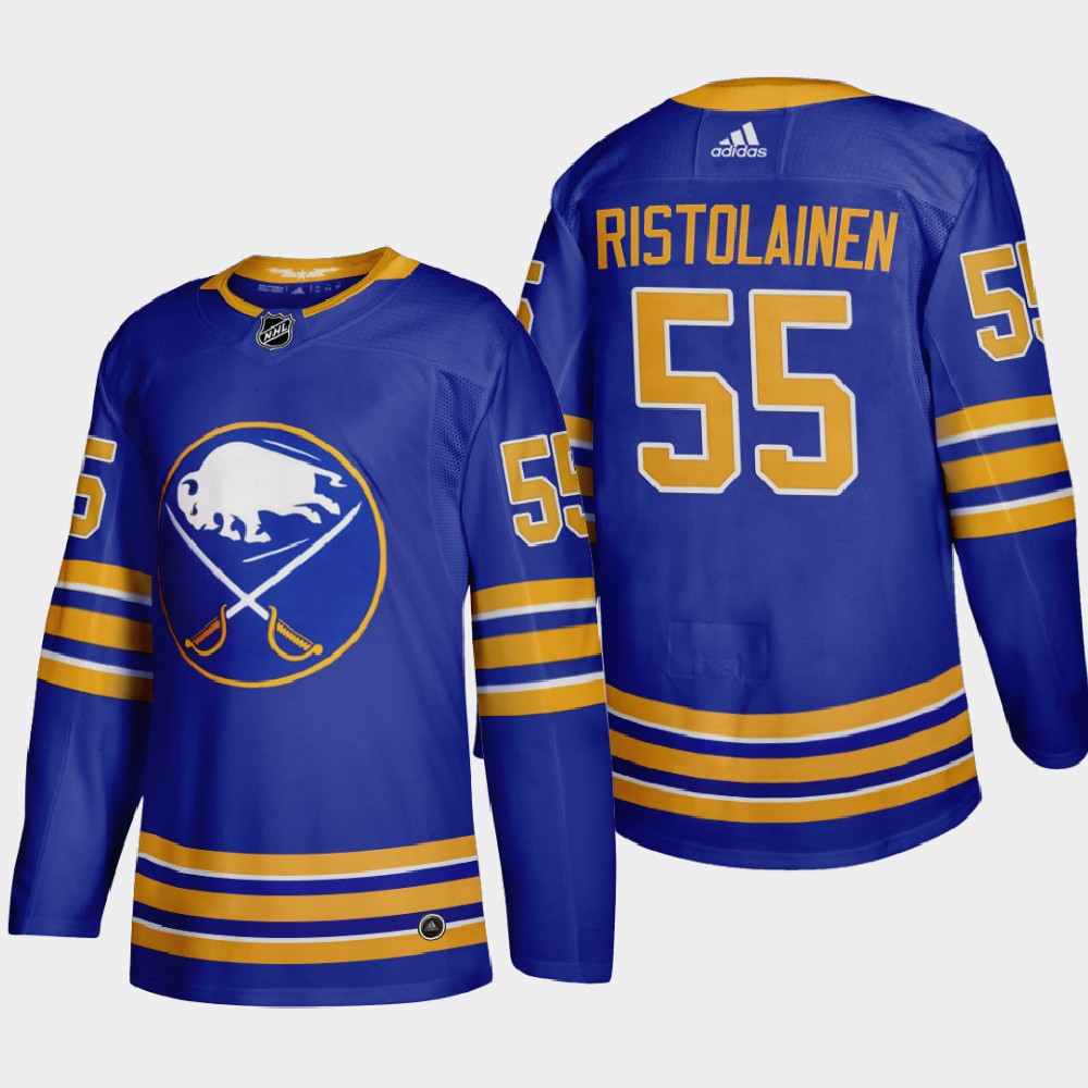 Buffalo Sabres 55 Rasmus Ristolainen Men Adidas 2020 21 Home Authentic Player Stitched NHL Jersey Ro