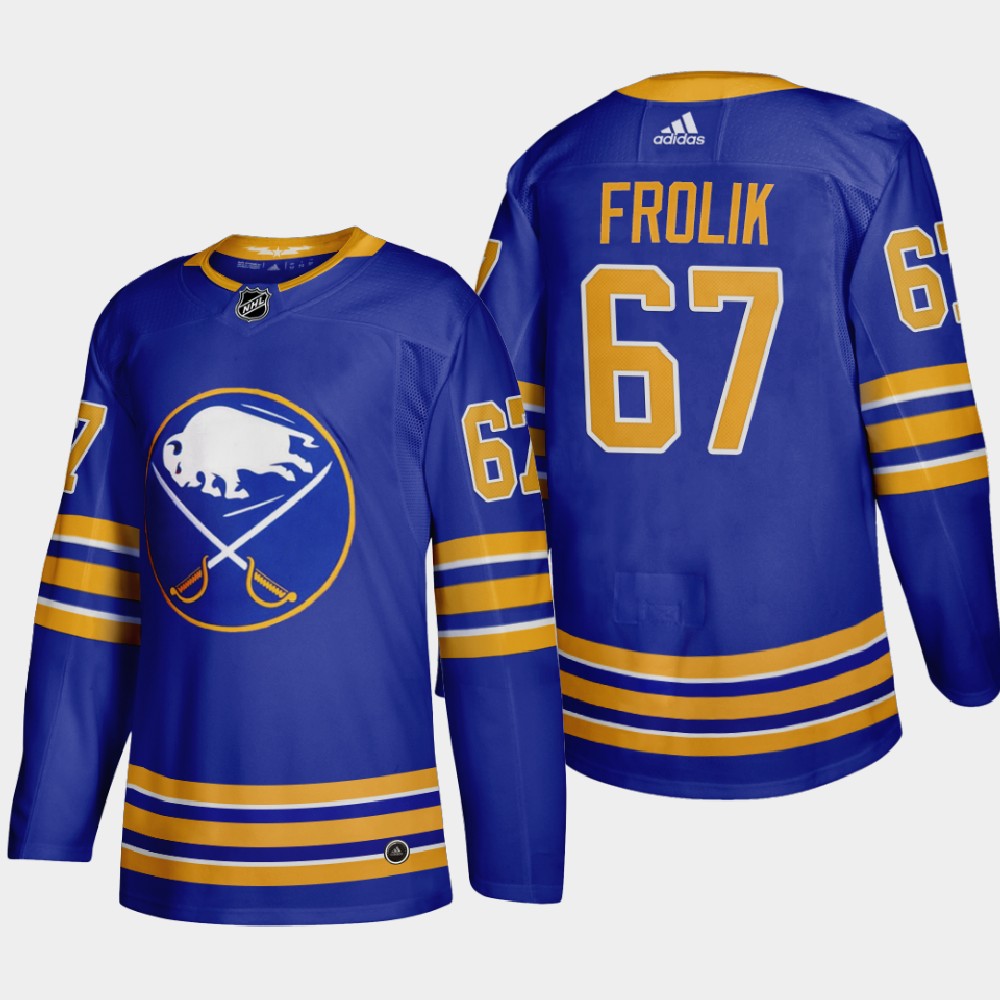 Buffalo Sabres 67 Michael Frolik Men Adidas 2020 21 Home Authentic Player Stitched NHL Jersey Royal 