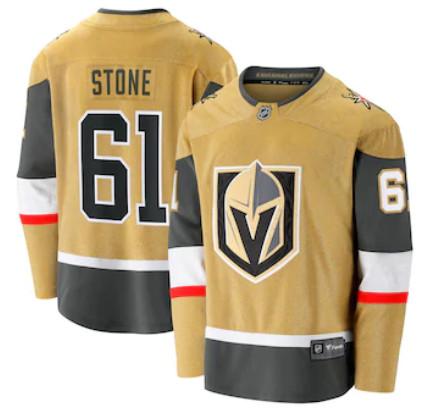 Men Vegas Golden Knights Mark Stone Fanatics Branded Gold 2020 21 Alternate Premier Breakaway Player