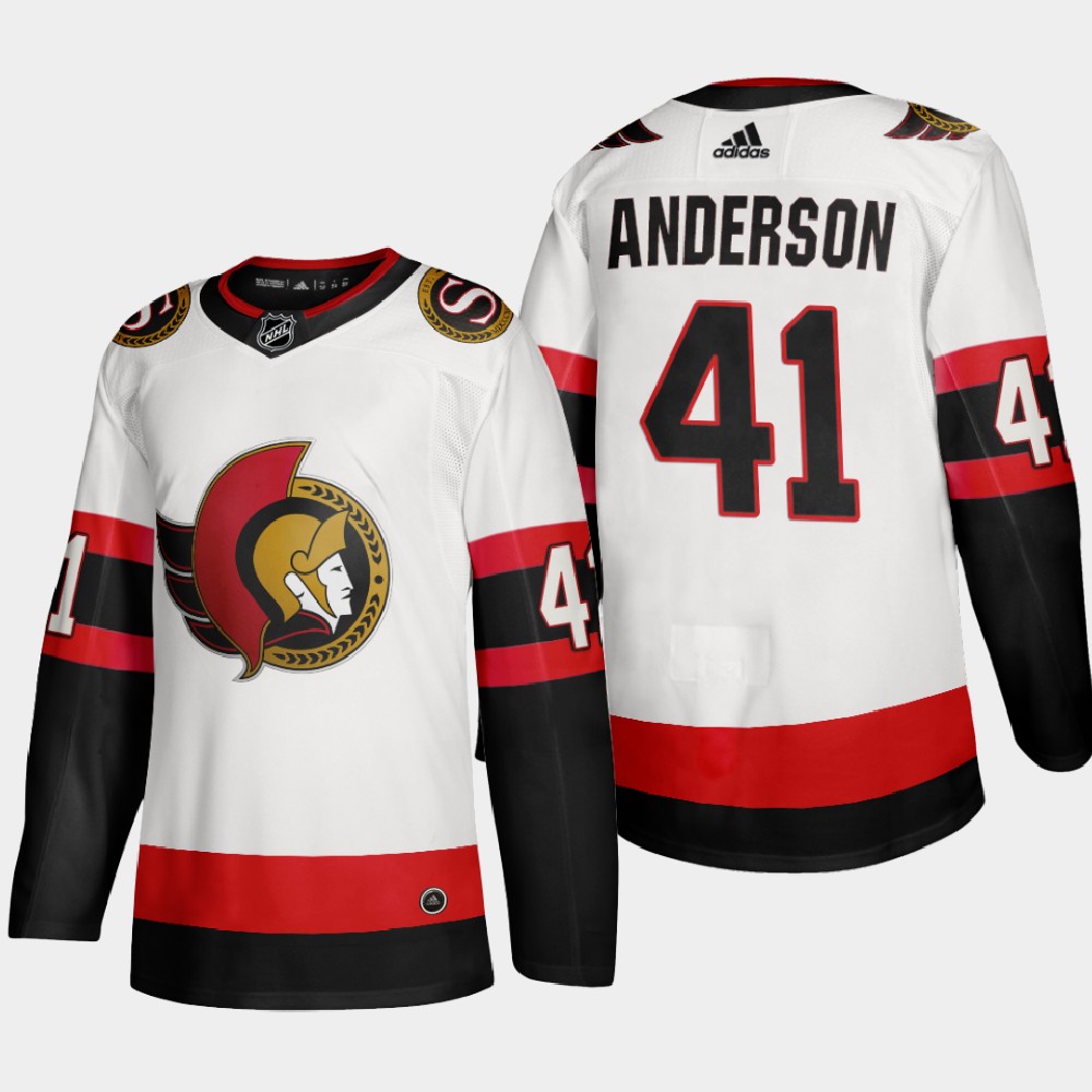 Ottawa Senators 41 Craig Anderson Men Adidas 2020 21 Authentic P