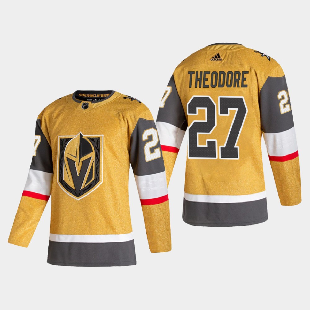 Vegas Golden Knights 27 Shea Theodore Men Adidas 2020 21 Authent