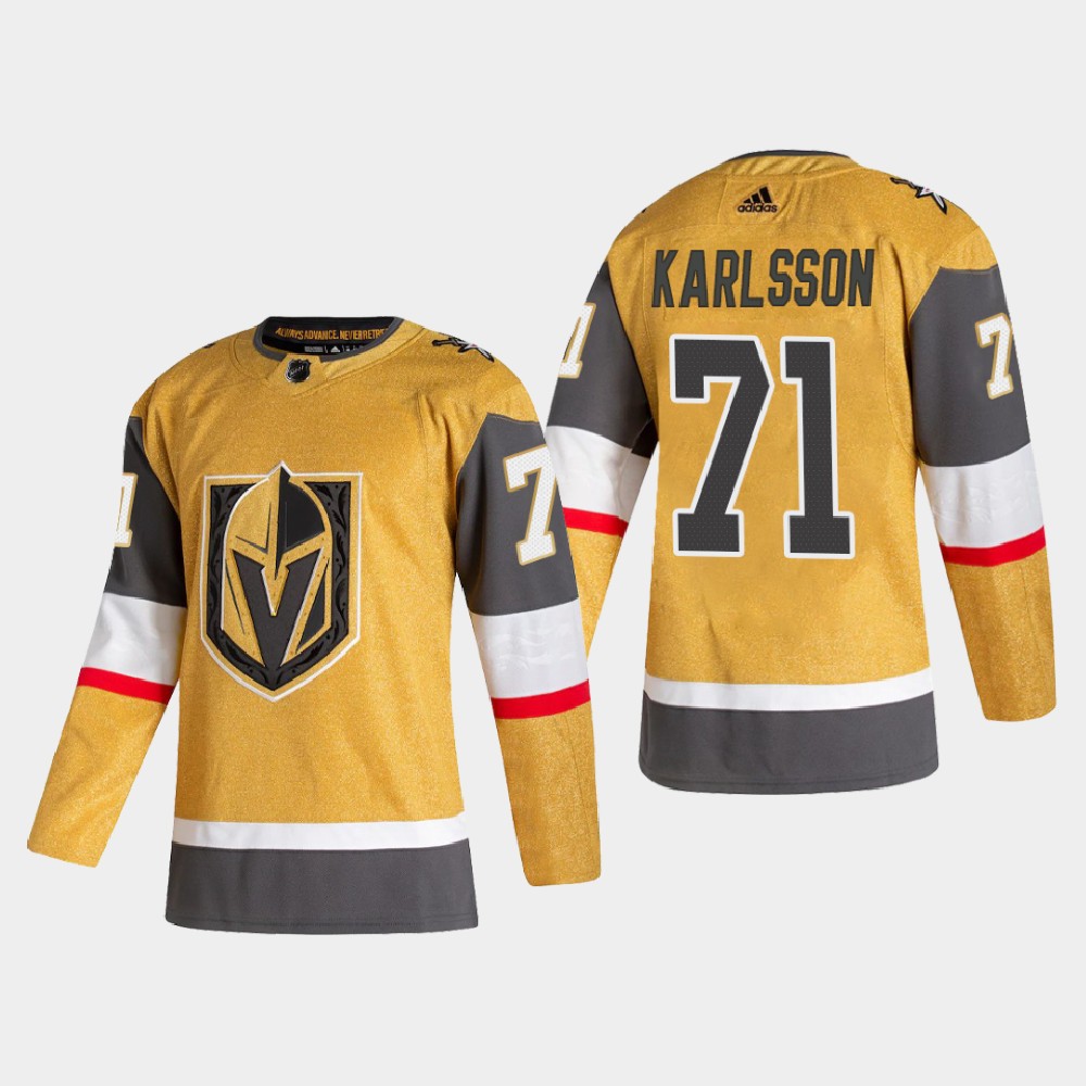 Vegas Golden Knights 71 William Karlsson Men Adidas 2020 21 Authentic Player Alternate Stitched NHL 