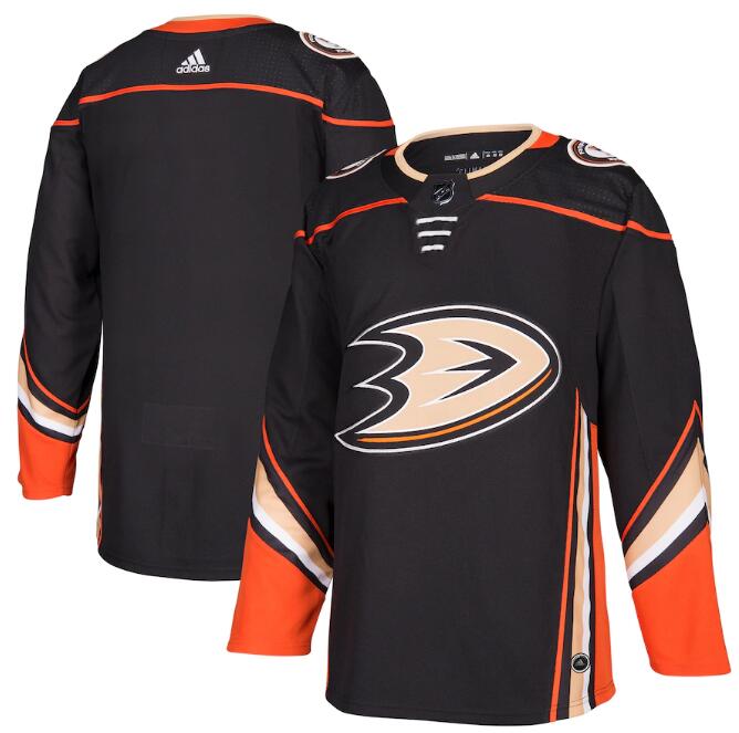 All Size Anaheim Ducks adidas Black Home Authentic Blank Jersey