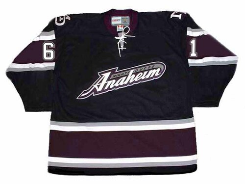 All size Blank 2005 Anaheim Mighty Ducks Alternate Throwback Jersey