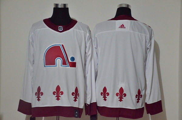 Men Colorado Avalanche Blank White 2020 21 Reverse Retro Adidas Jersey