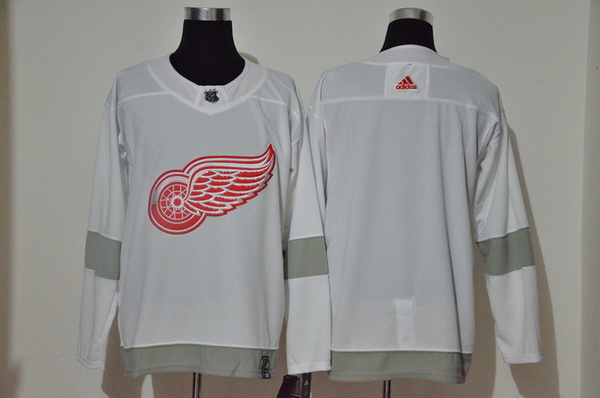 Men Detroit Red Wings Blank White 2020 21 Reverse Retro Adidas Jersey