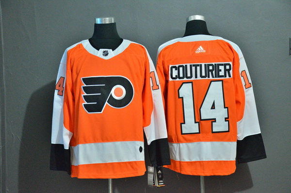 Men Philadelphia Flyers 14 Sean Couturier Orange Adidas Jersey