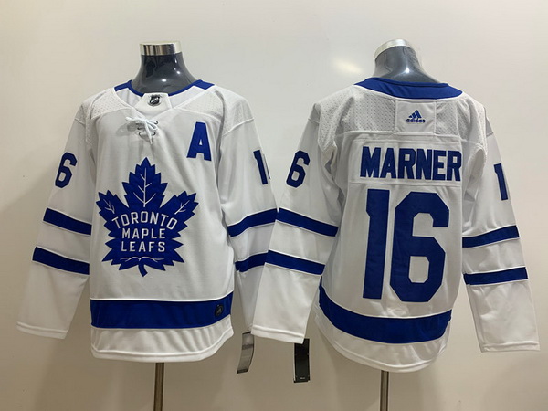 Men Toronto Maple Leafs 16 Mitchell Marner White Adidas Jersey