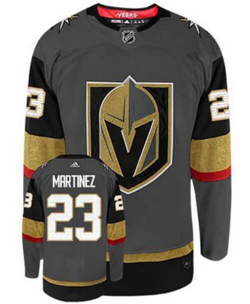 Men Vegas Golden Knights 23 Alec Martinez Gray Adidas Jersey