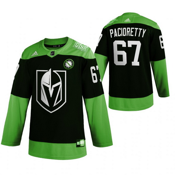 Men Vegas Golden Knights 67 Max Pacioretty Green 2020 Adidas Jersey