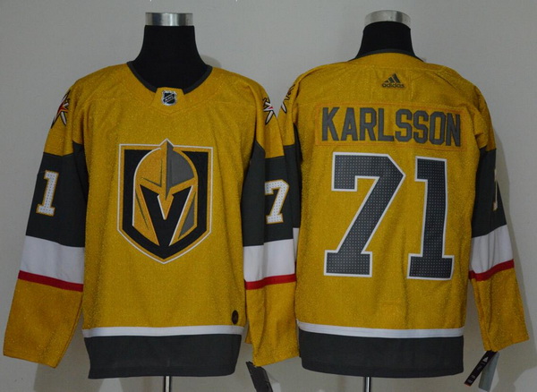 Men Vegas Golden Knights 71 William Karlsson Gold 2020 21 Adidas Jersey