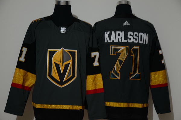 Men Vegas Golden Knights 71 William Karlsson Gray Adidas Fashion Jersey