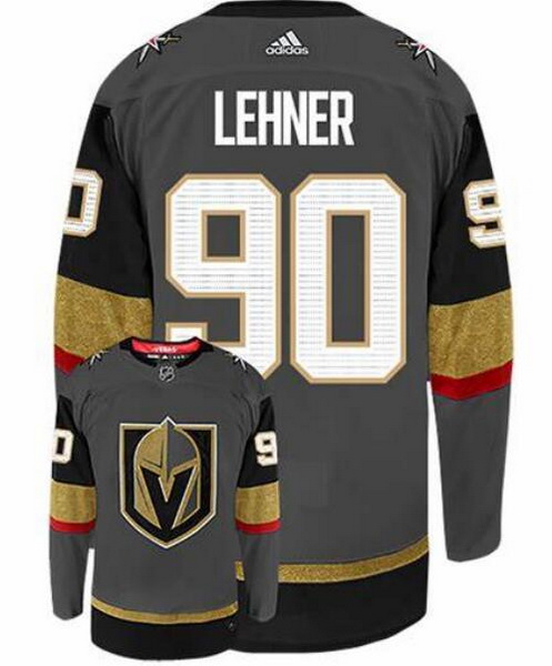 Men Vegas Golden Knights 90 Robin Lehner Gray Adidas Jersey