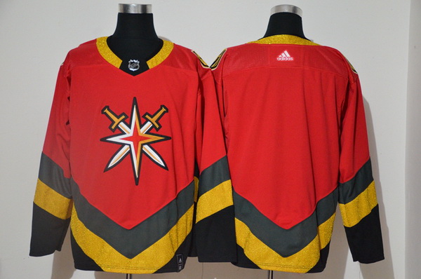 Men Vegas Golden Knights Blank Red 2020 21 Reverse Retro Adidas Jersey