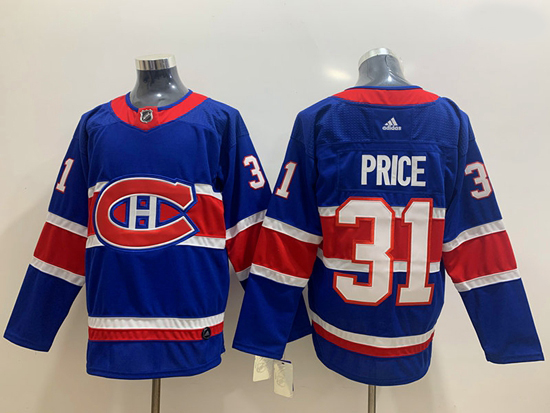 Montreal Canadiens 31 Carey Price Blue 2020 21 Reverse Retro Ad