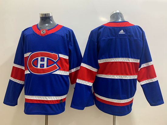 Montreal Canadiens Blank Blue 2020 21 Reverse Retro Ad