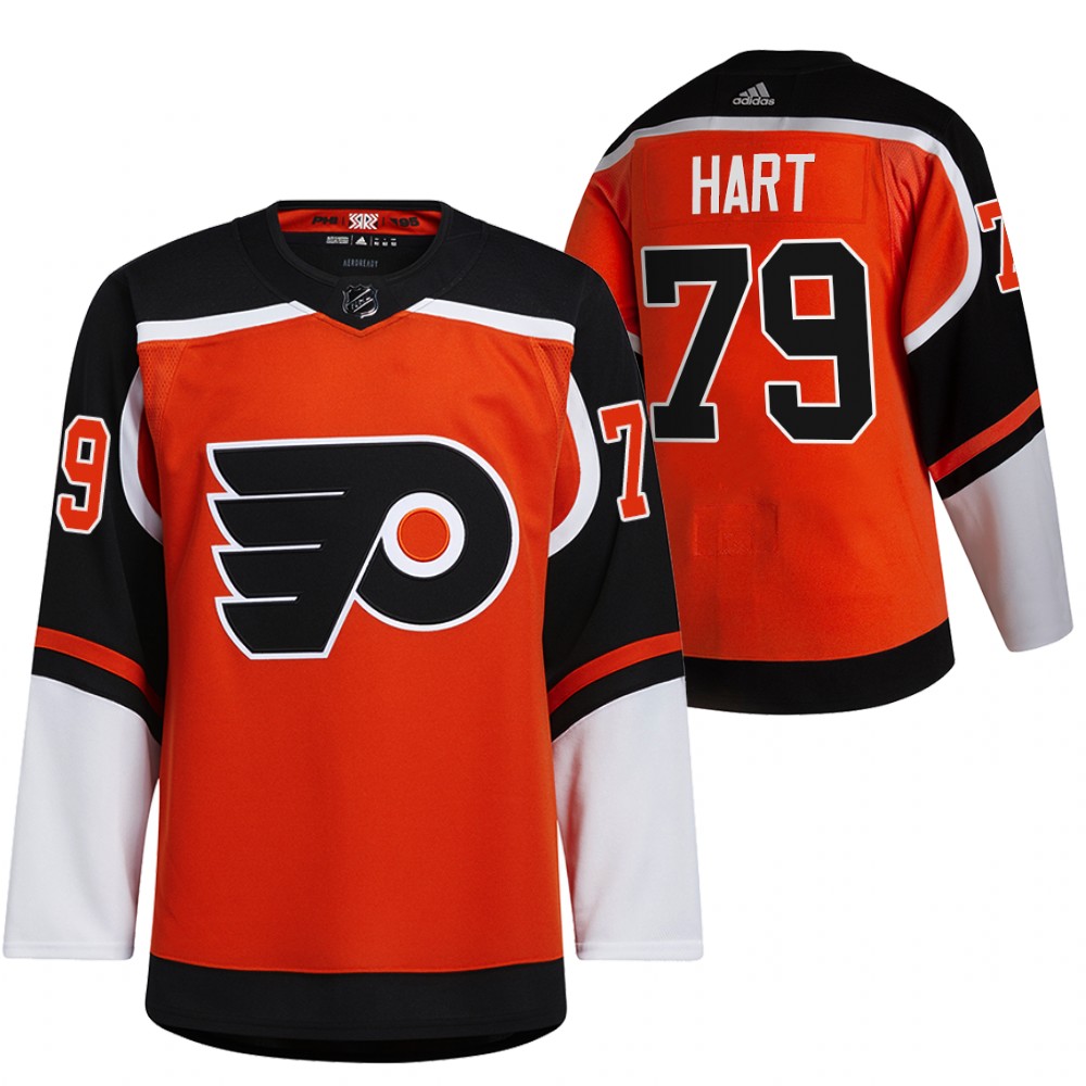 Men Carter Hart Flyers orange 2020 21 2021 reverse retro special