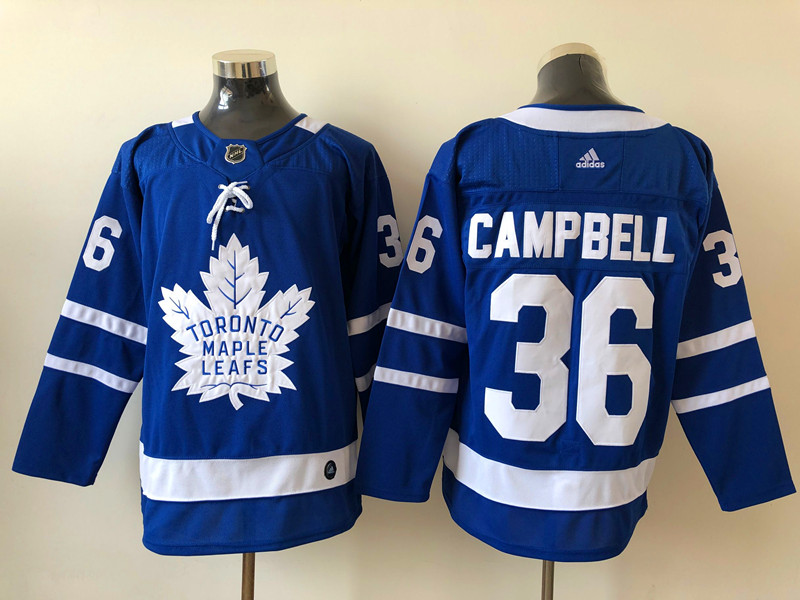 Men Toronto Maple Leafs Jack Campbell 36 Blue Alternate NHL Jersey