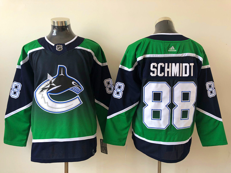 Men Vancouver Canucks Nate Schmidt 88 Adidas 2020 21 Reverse Retro Alternate NHL Jersey