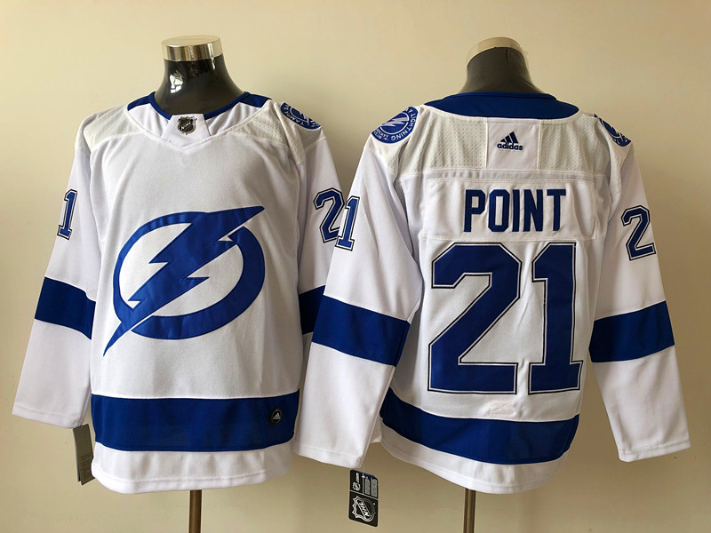 Mens Adidas Tampa Bay Lightning 21 Brayden Point Premier White H