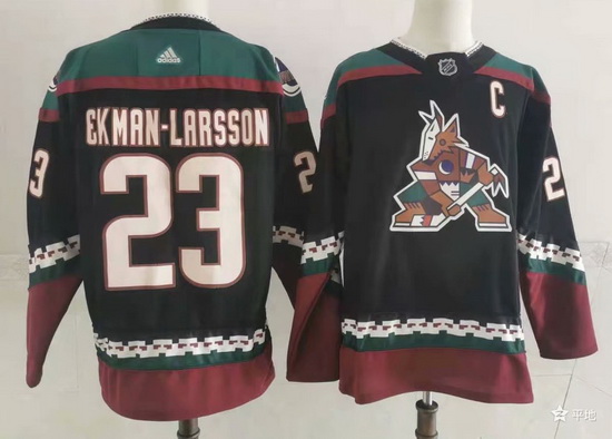 Men Arizona Coyotes 23 Oliver Ekman Larsson Throwback Kachina Black Jersey