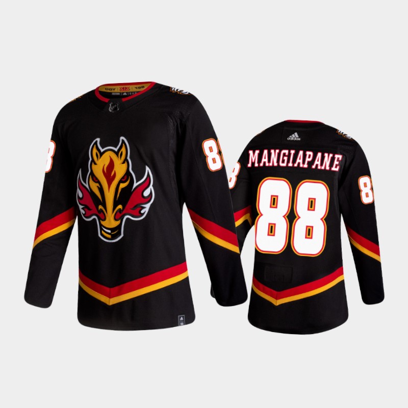 Men Calgary Flames 88 Andrew Mangiapane Reverse Retro 2020 21 Bl