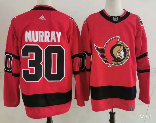 Men Ottawa Senators 30 Matt Murray Red 2021 Retro Stitched NHL J