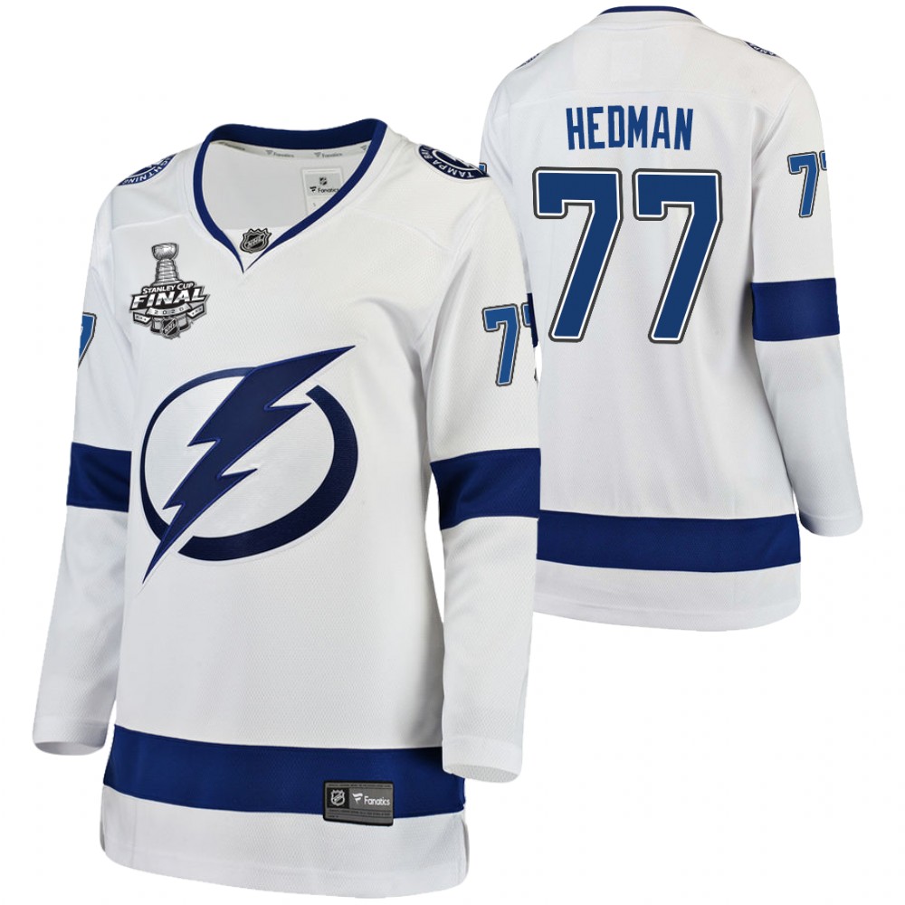 Women Adidas Tampa Bay Lightning 77 Victor Hedman Premier White 