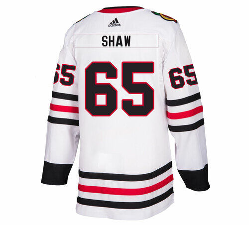 Chicago Blackhawks 65 Andrew Shaw White Road Authentic Jersey