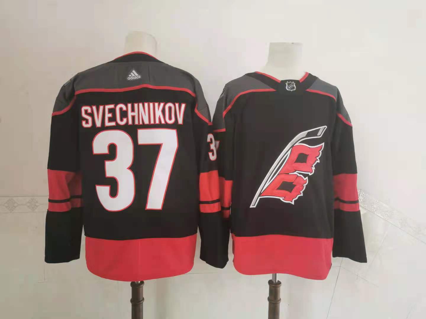 Hurricanes 37 Andrei Svechnikov Black 2020 21 Reverse Retro Adid