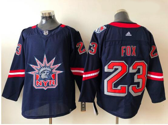 Women New York Rangers Adam Fox 23 Adidas 2020 21 Reverse Retro Alternate NHL Jersey