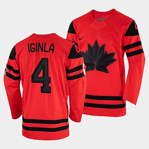 Men's Canada Hockey Jarome Iginla Red 2022 Winter Olympic Gold #