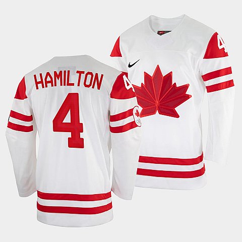 Men's Dougie Hamilton Canada Hockey White 2022 Beijing Winter Ol